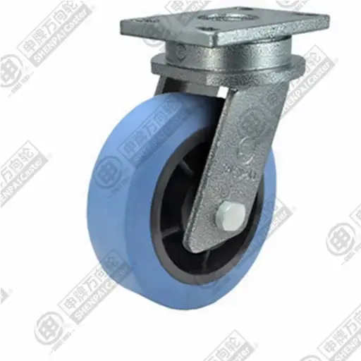 Bánh xe nylon chịu tải xoay khóa Shenpai D150, 45A27-1164 