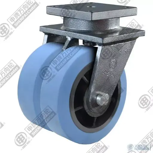 Bánh xe PU Shenpai chịu tải cố định 8inch, 40B04-1452