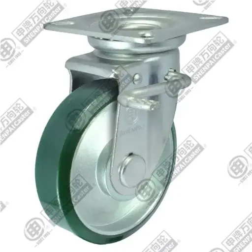Bánh xe PU lõi thép 6inch xoay khóa, 25A29-1653